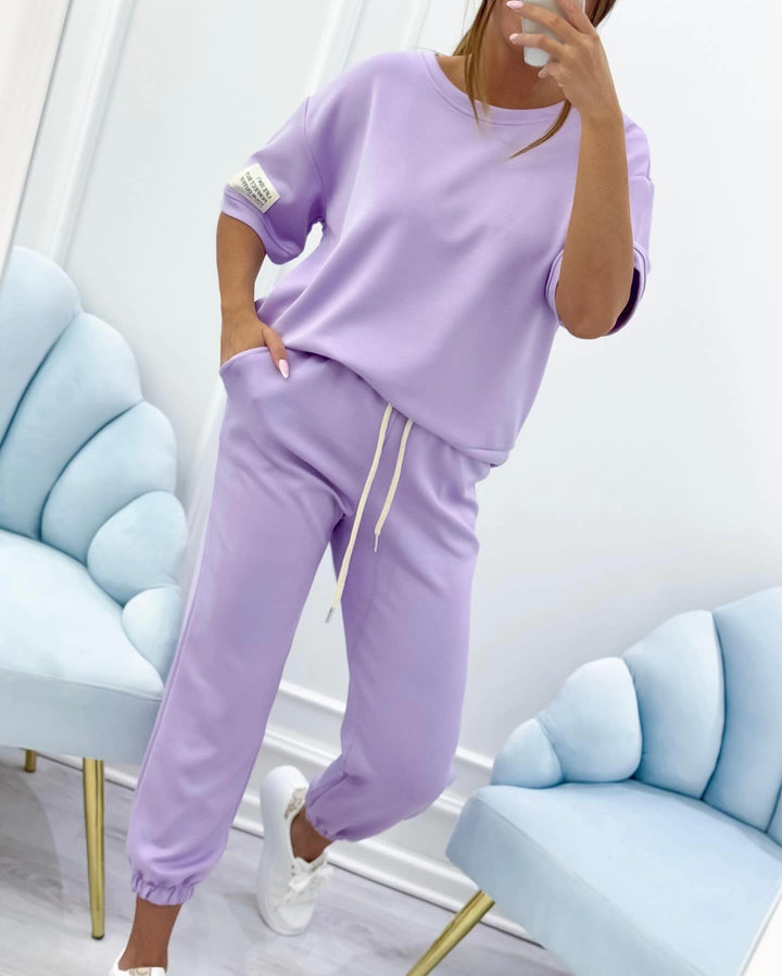 Coco | Loungewear Set with Oversized Tee and Jogger Trousers