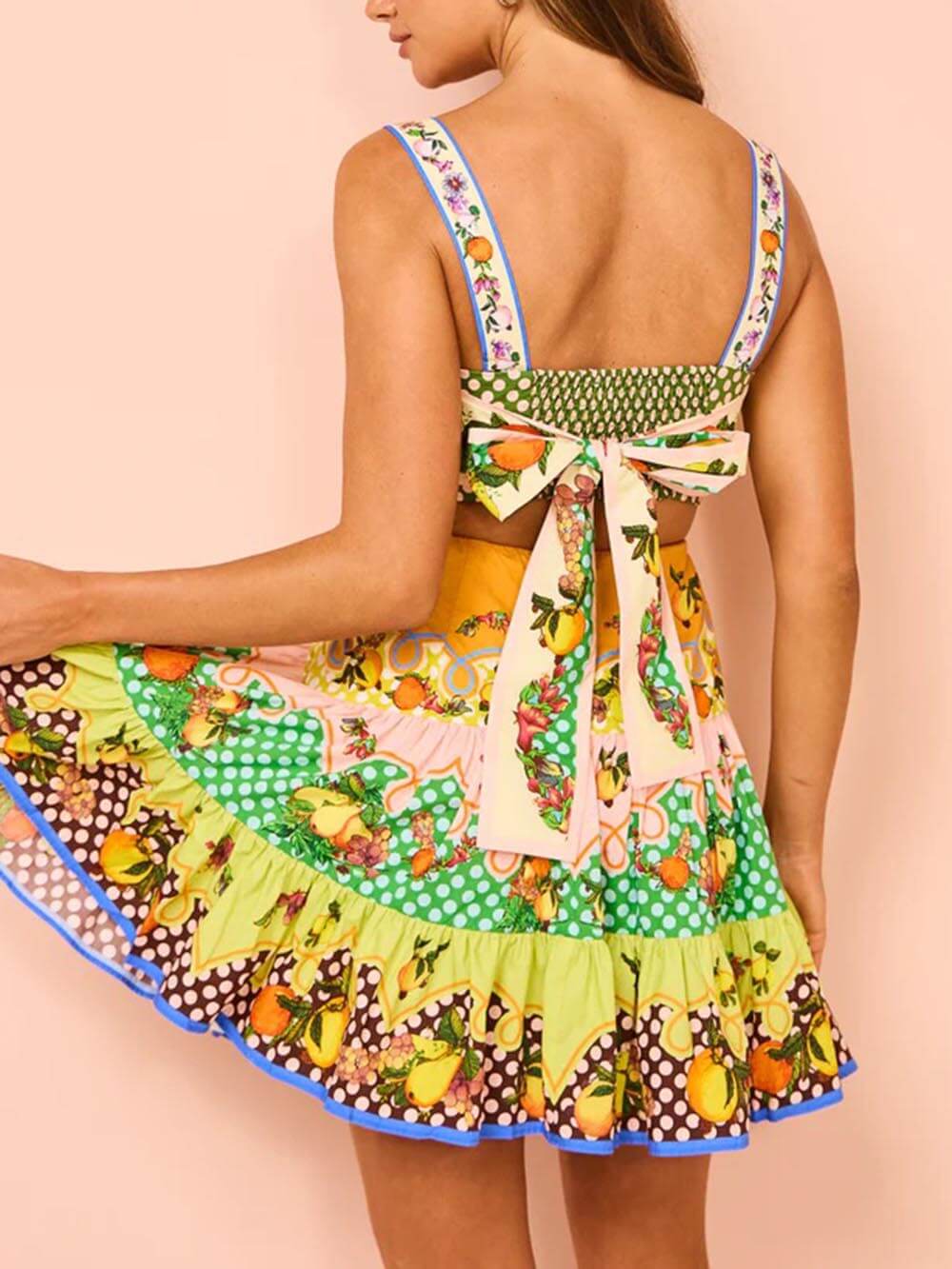 Gia | Summer Mini Dress Square Neck