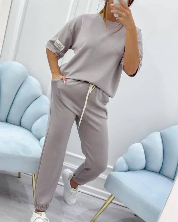 Coco | Loungewear Set with Oversized Tee and Jogger Trousers