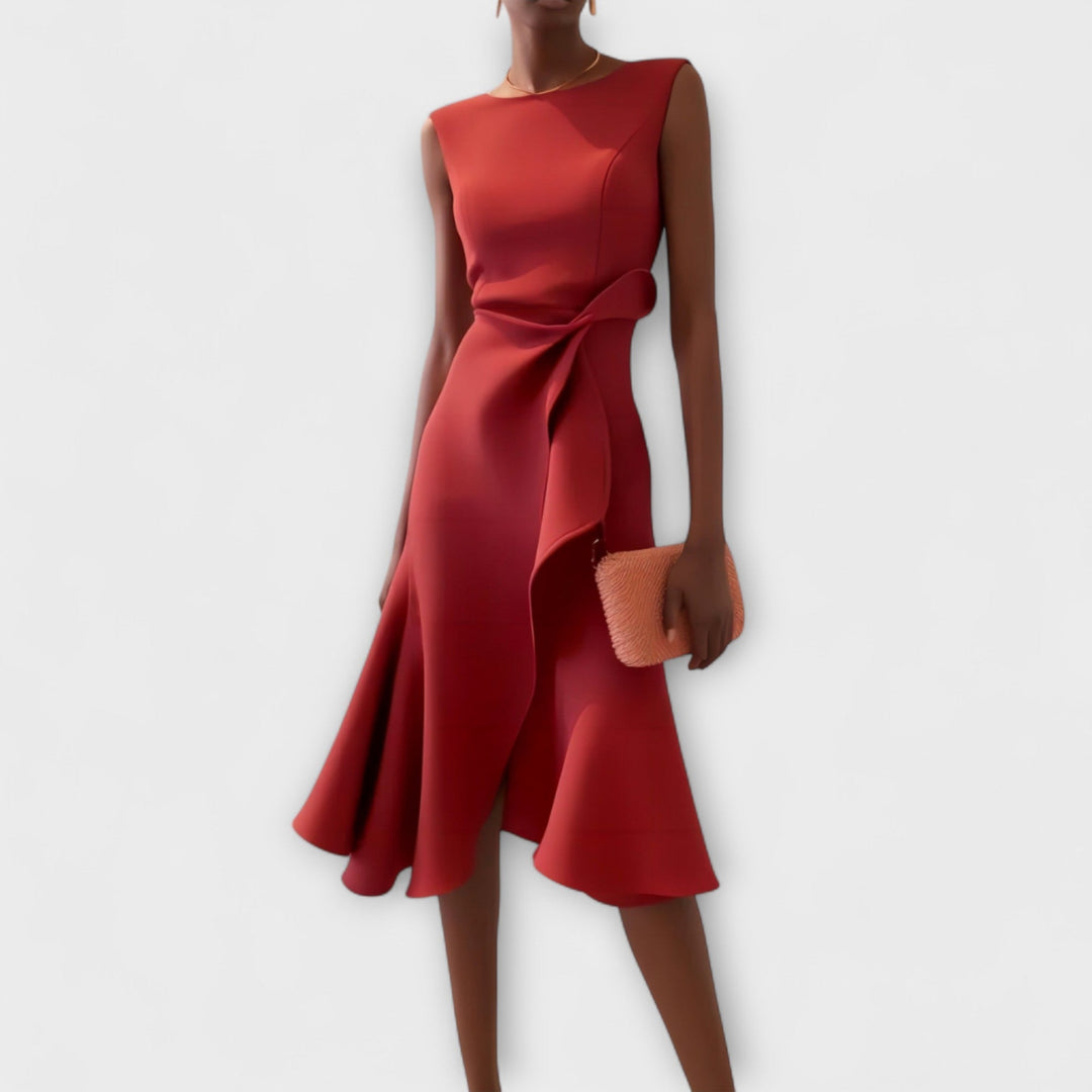 Eleanor | Cocktail Midi Dress Sleeveless