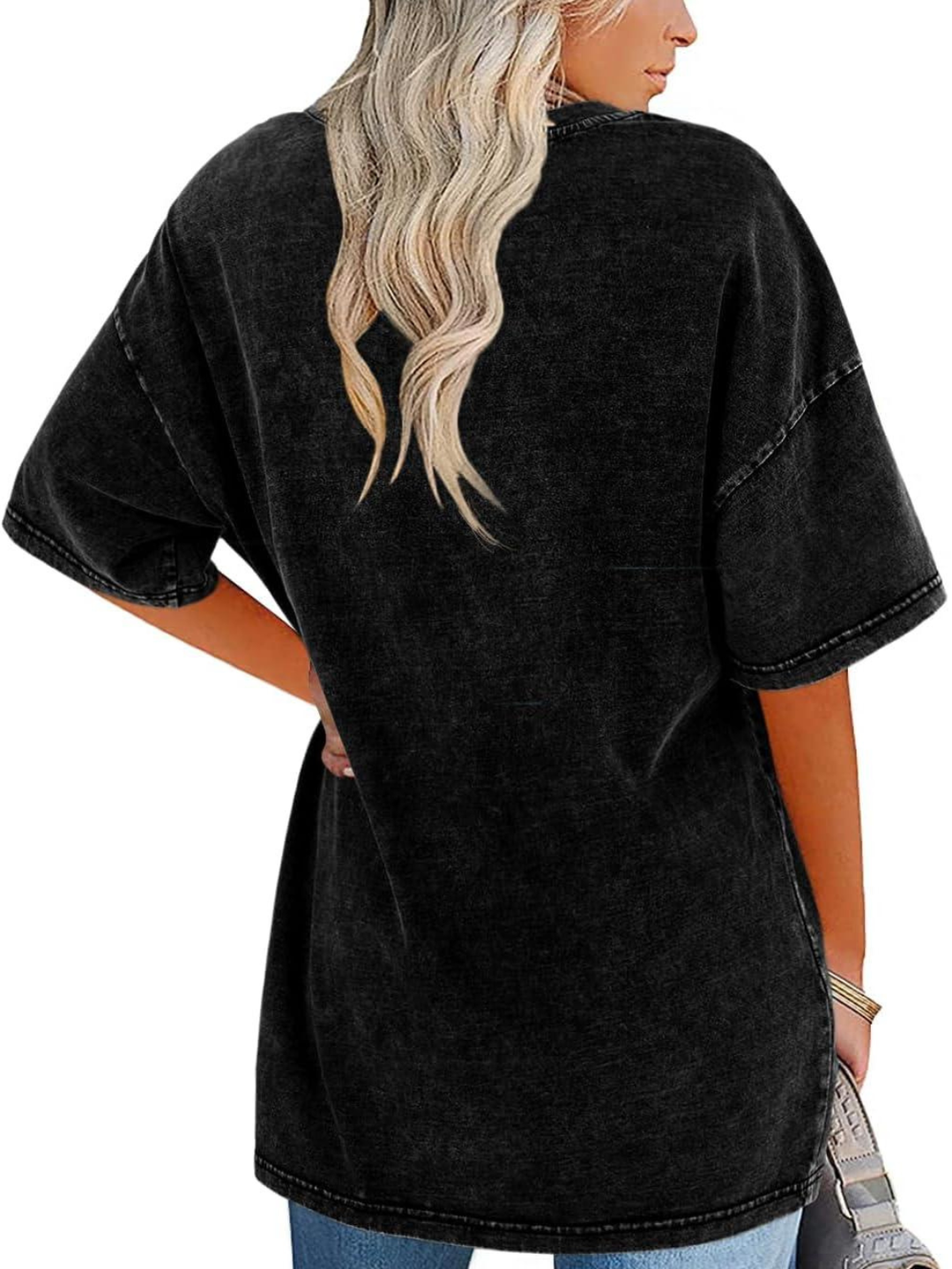 Remi | Oversized T-Shirt with Round Neckline and Short Sleeves