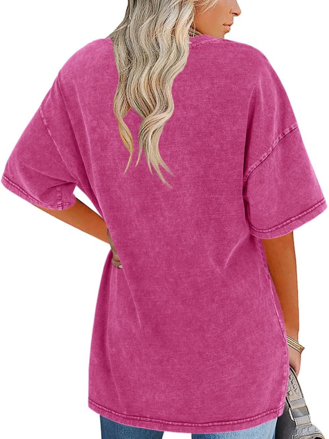 Remi | Oversized T-Shirt with Round Neckline and Short Sleeves