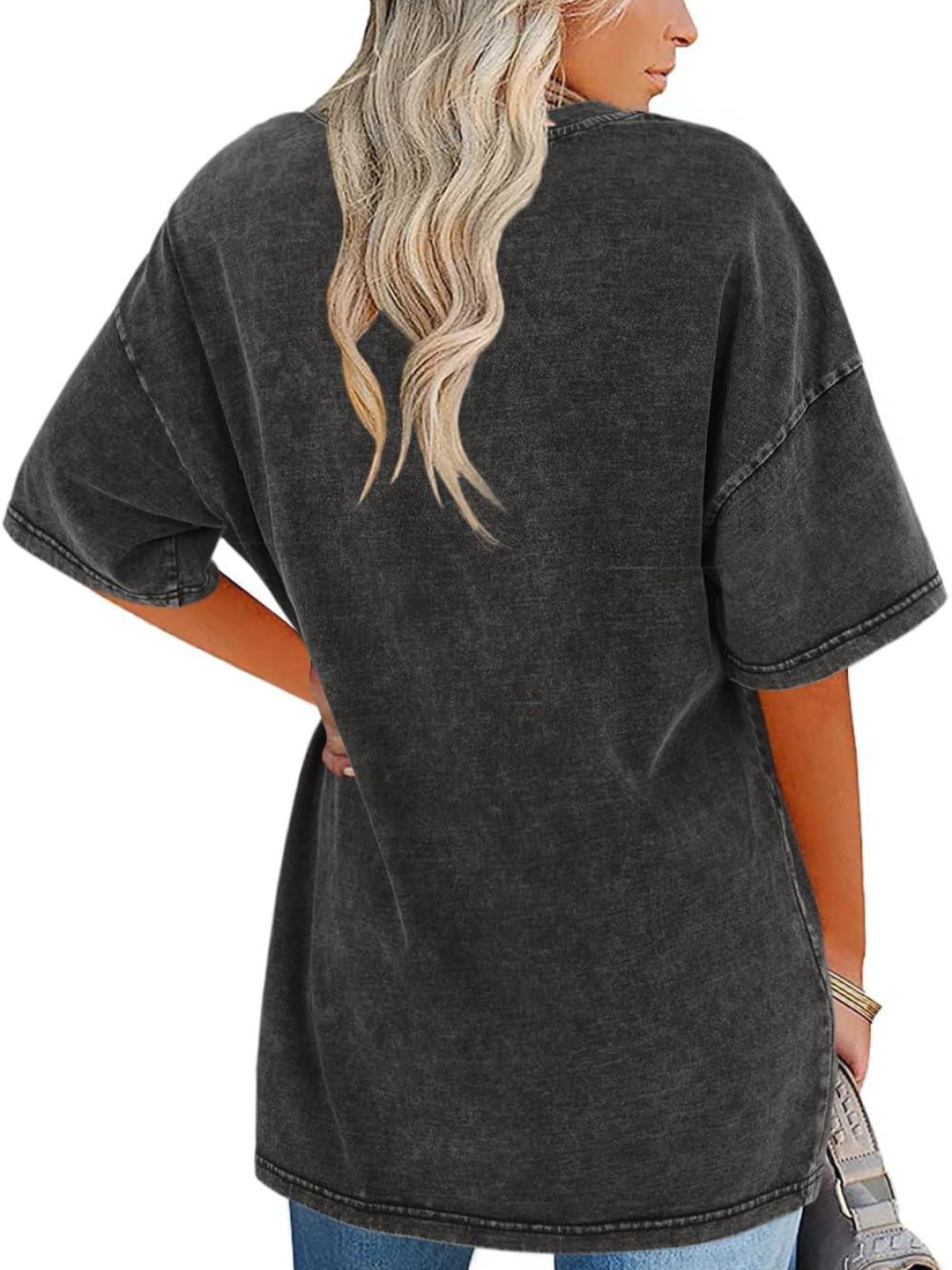Remi | Oversized T-Shirt with Round Neckline and Short Sleeves