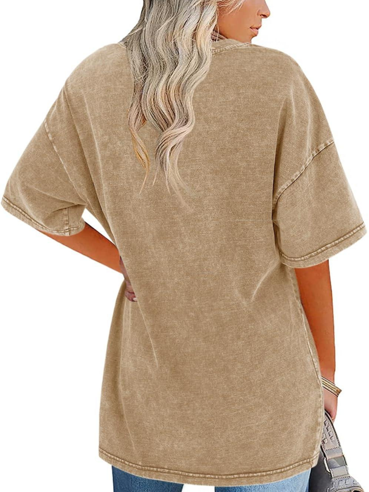 Remi | Oversized T-Shirt with Round Neckline and Short Sleeves