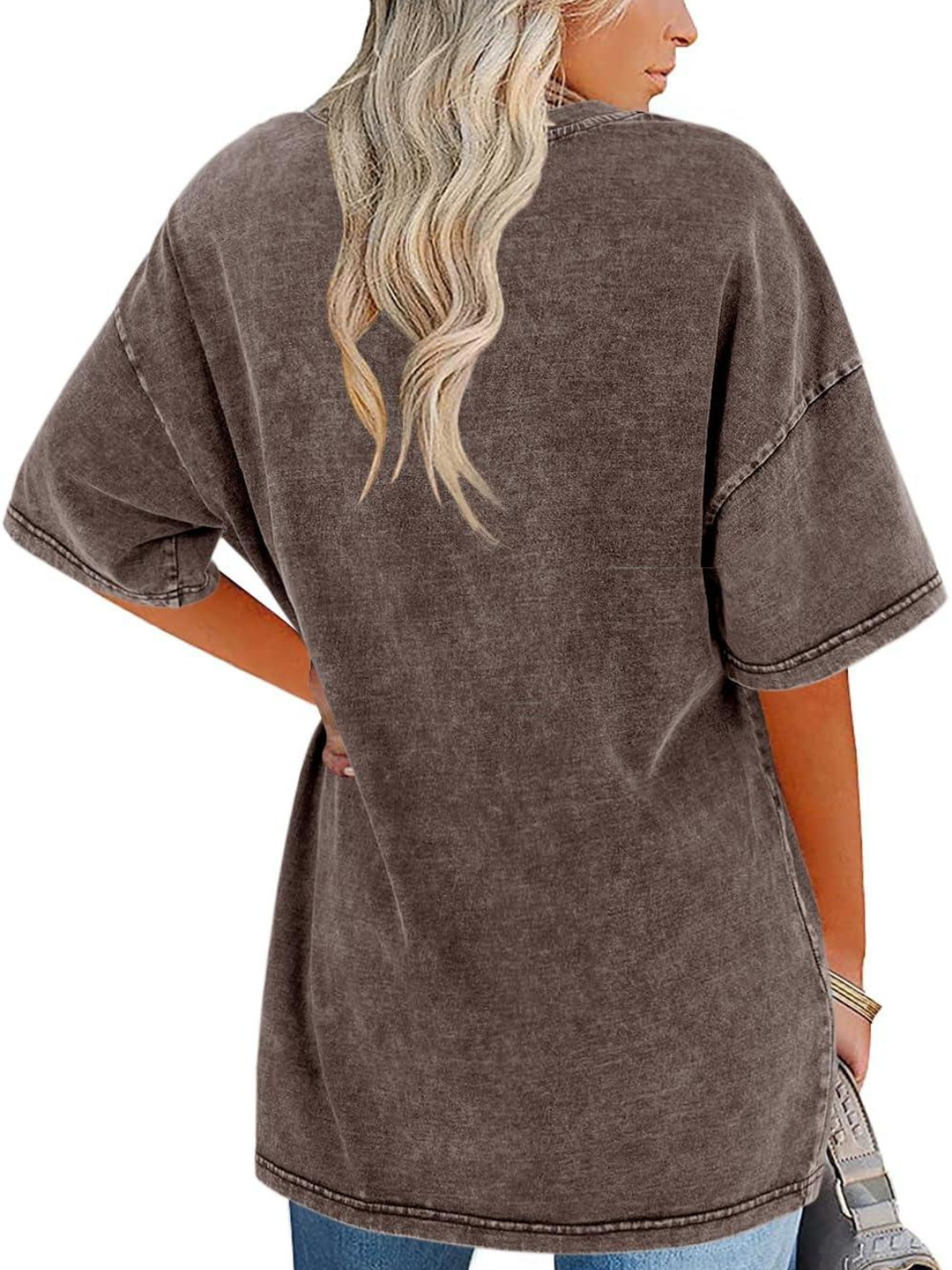 Remi | Oversized T-Shirt with Round Neckline and Short Sleeves