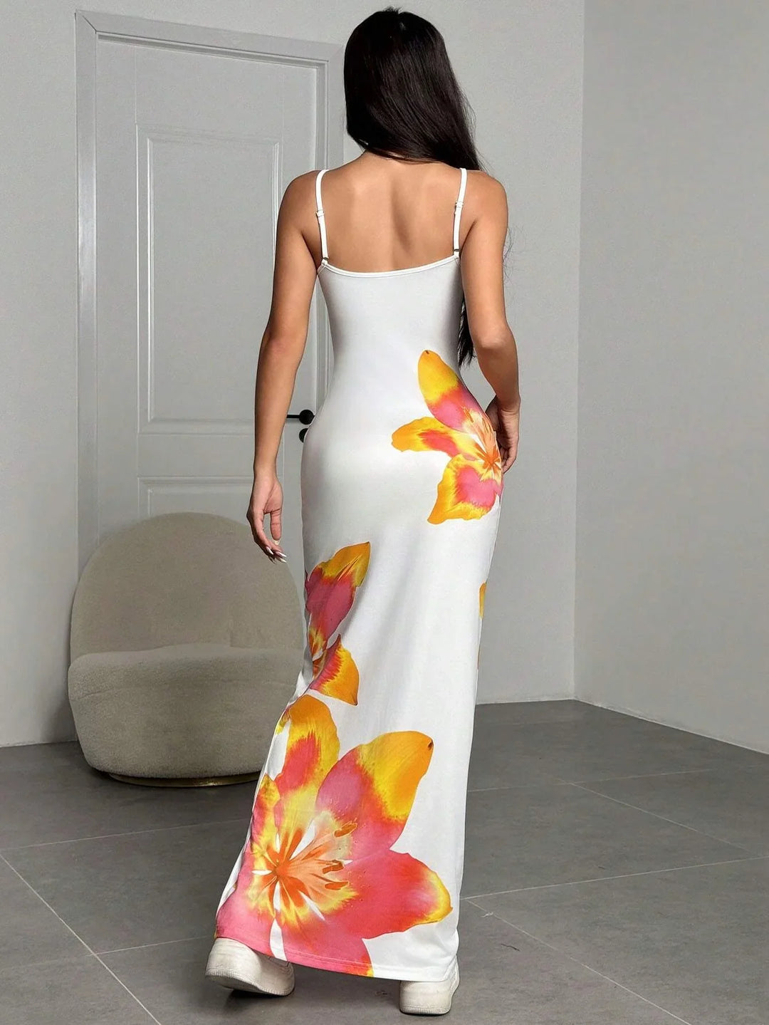 Lily | Maxi Summer Dress with Floral Print and Bodycon Fit