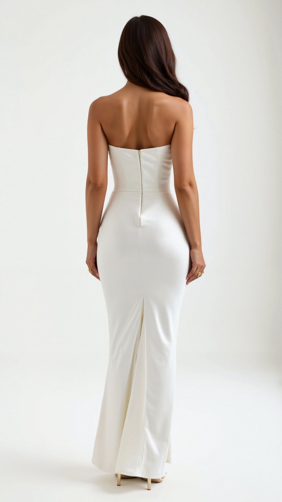 Alice | Maxi Wedding Guest Dress with Strapless Bodice and Mermaid Hem