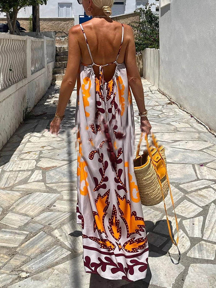 Melissa | Maxi Holiday Dress with Boho Print