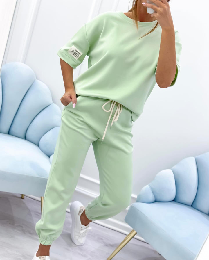 Coco | Loungewear Set with Oversized Tee and Jogger Trousers