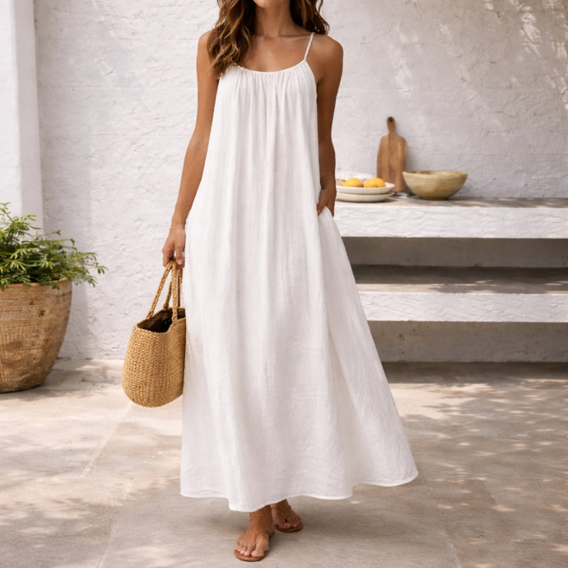 Lena | Summer Maxi Dress Spaghetti Strap