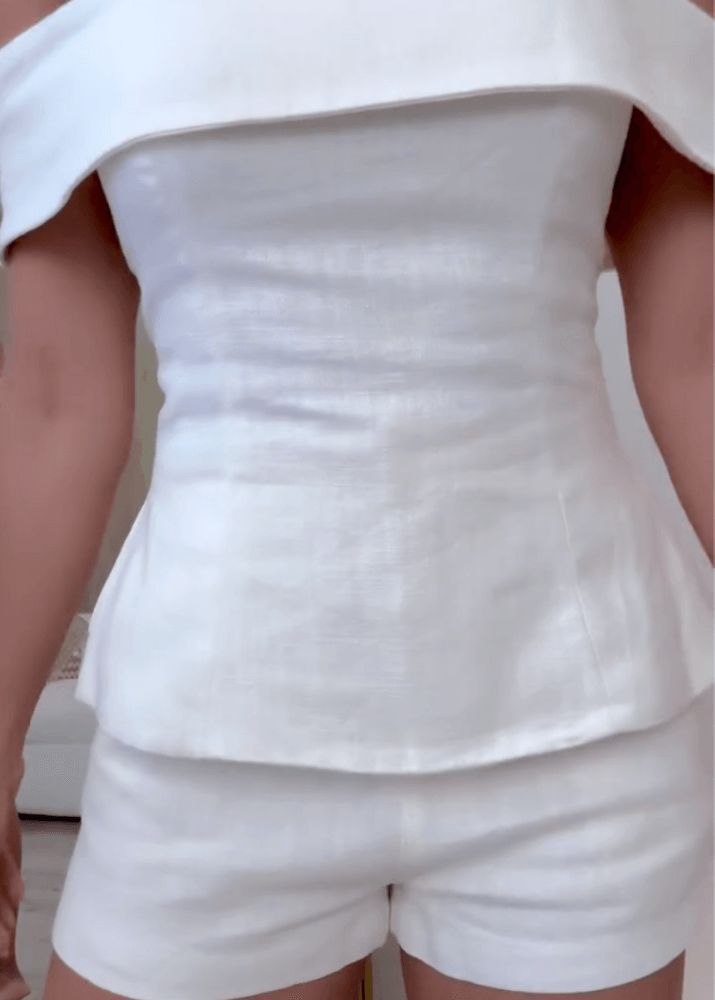Bea | Co-ord Set with Off Shoulder Top and Shorts