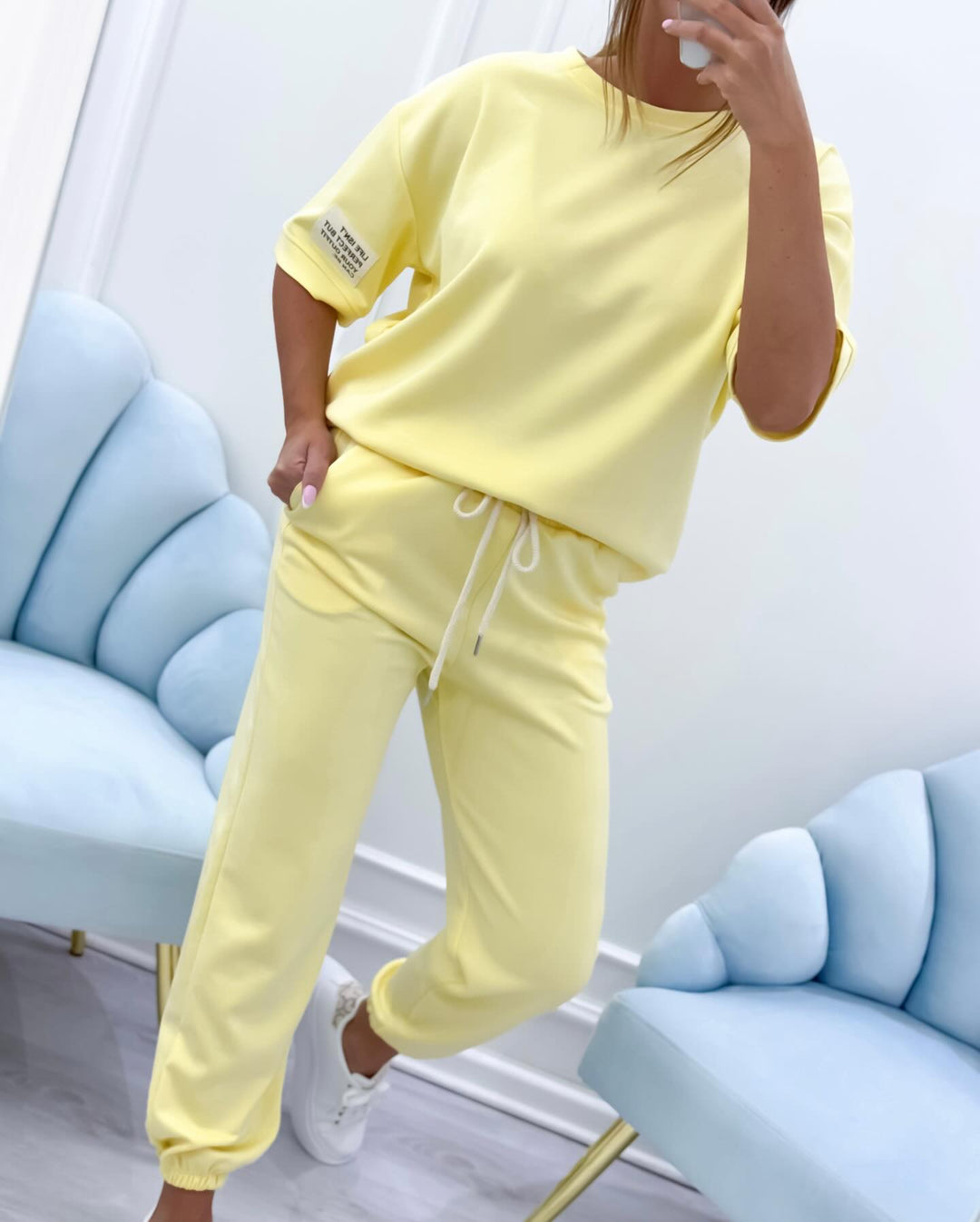 Coco | Loungewear Set with Oversized Tee and Jogger Trousers