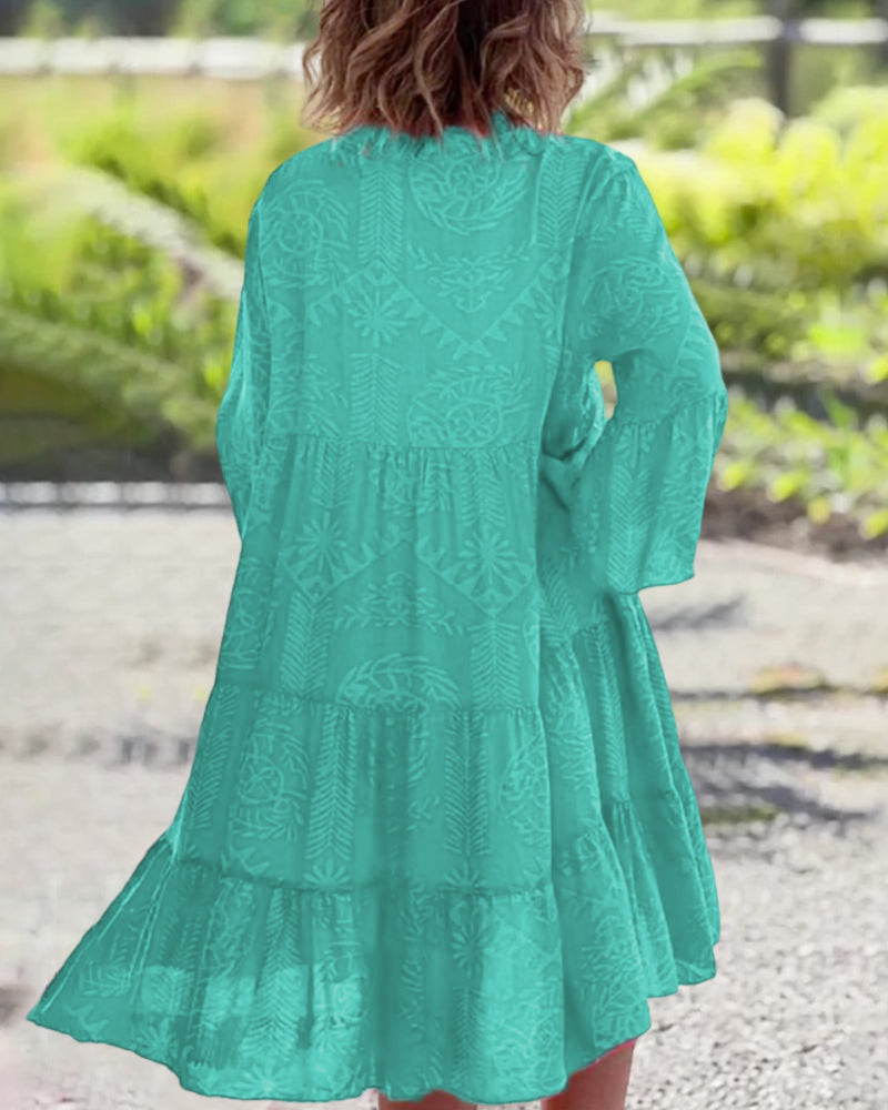 Penelope | Boho Summer Midi Dress Tiered