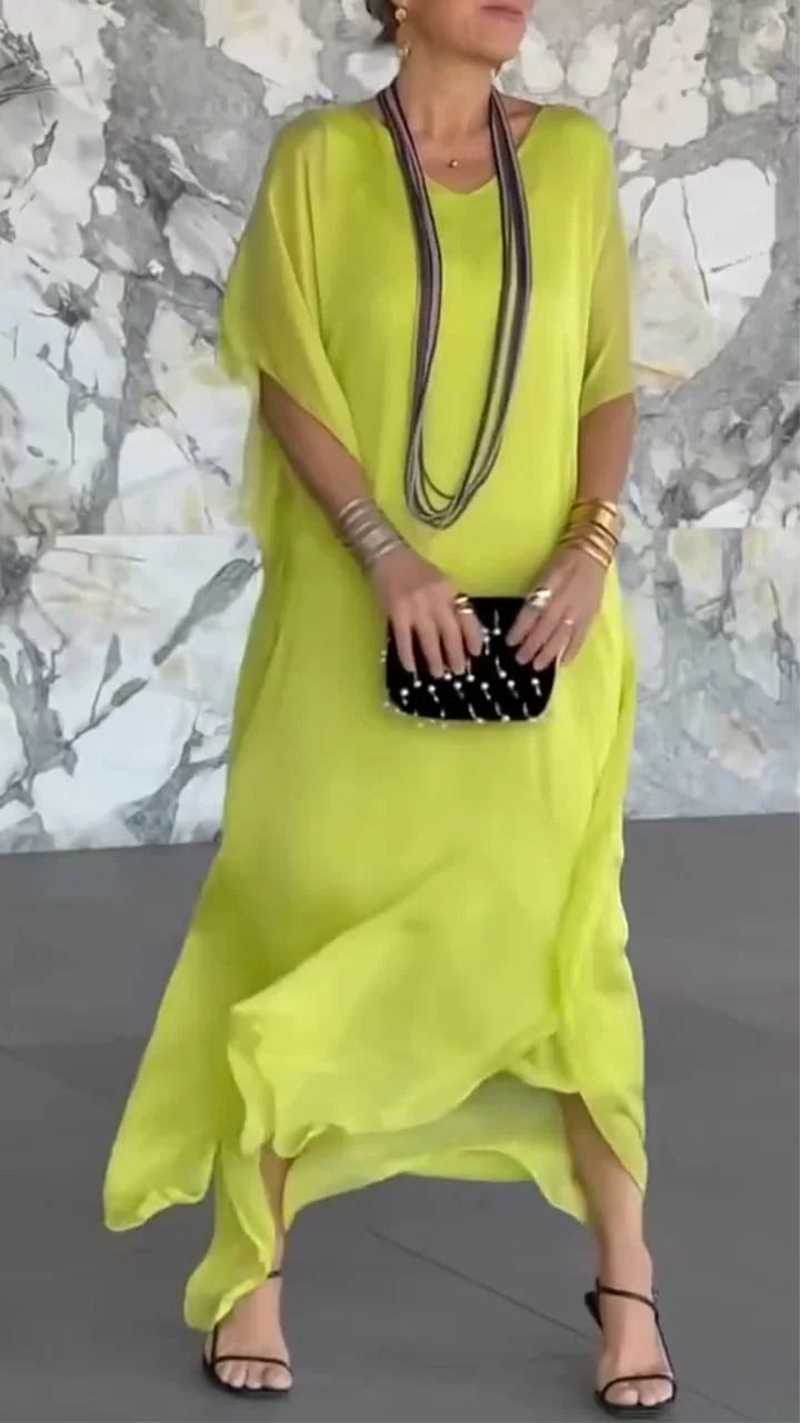 Livia | Maxi Summer Dress with V-Neck and Loose Fit