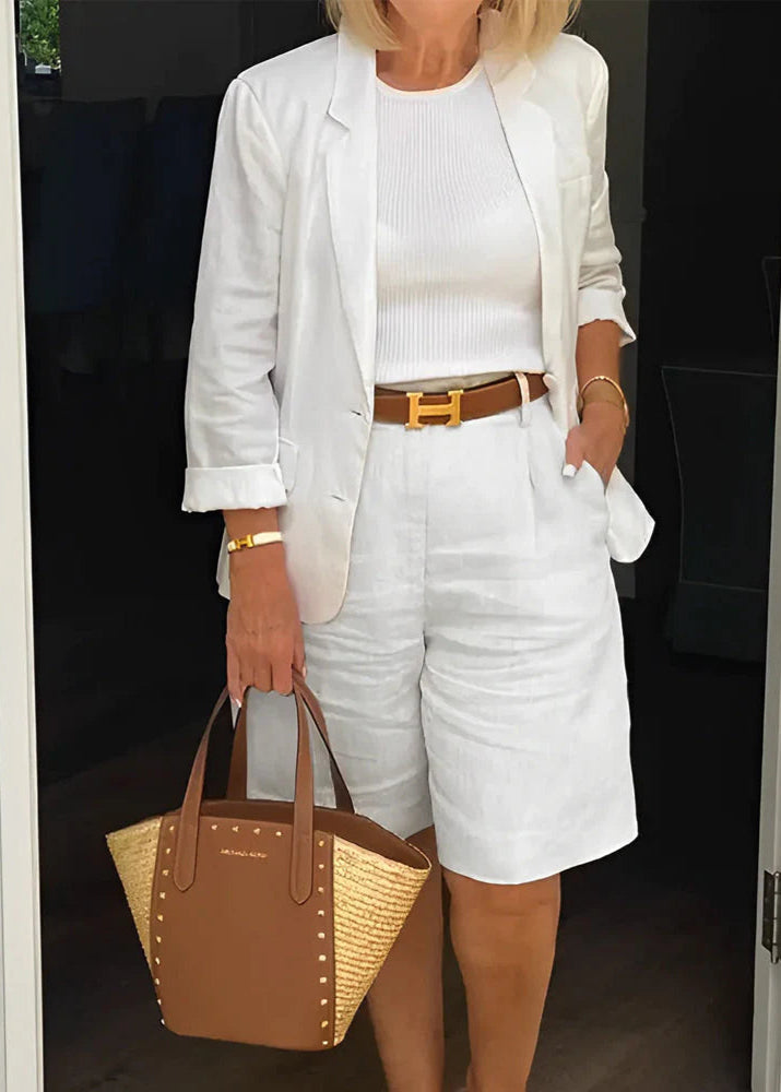 Biba | Tailored Two-Piece Set with Blazer and Bermuda Shorts