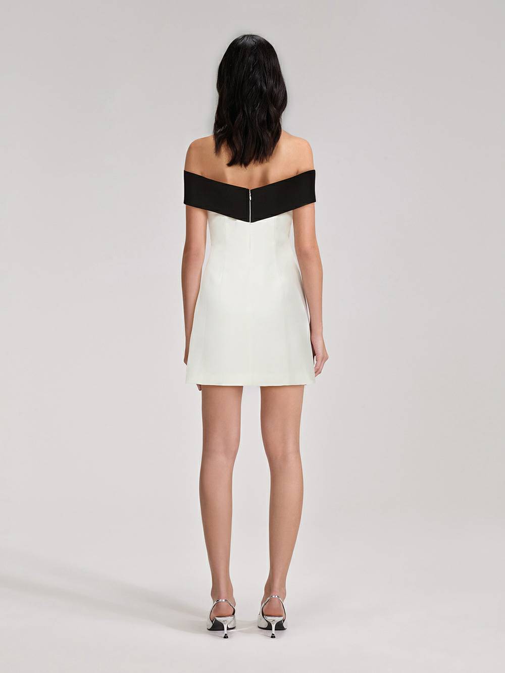 Clara | Mini Wedding Guest Dress with Off Shoulder and Bow Detail