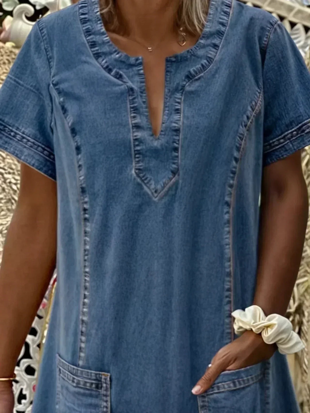 Megan | Midi Summer Dress with Front Pockets