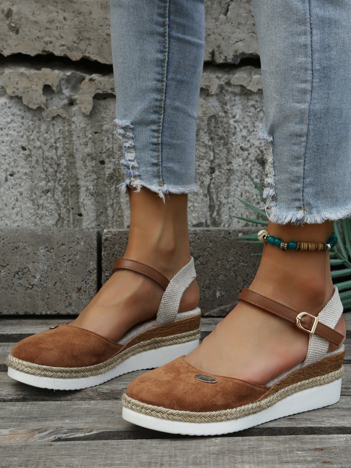 Ruby | Orthopedic Espadrille with Ankle Strap and Closed Toe