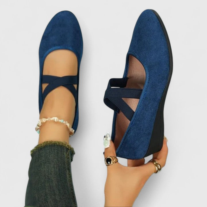 Jenna | Orthopedic Ballet Flats Comfortable Ankle Strap