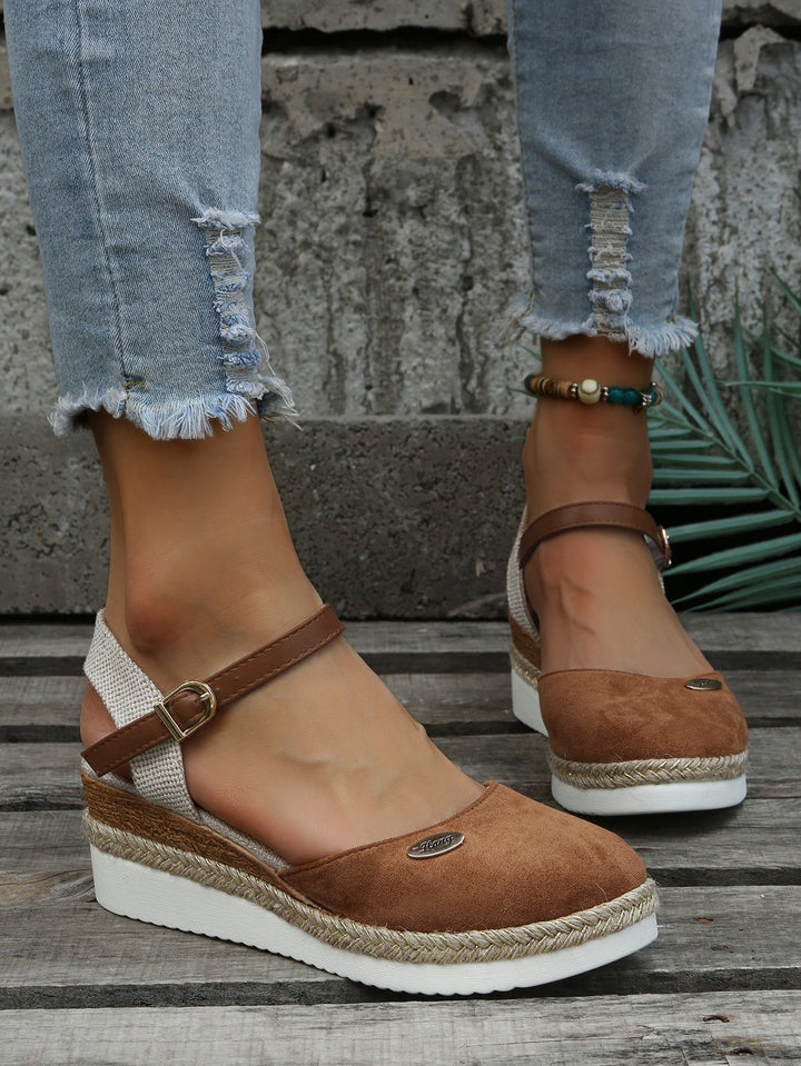 Ruby | Orthopedic Espadrille with Ankle Strap and Closed Toe
