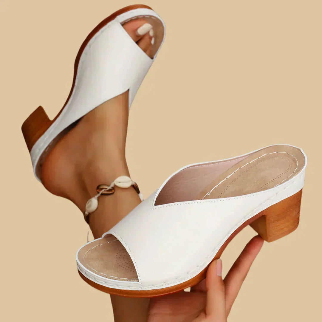 Lisa | Orthopedic Block Heel Sandal with Slingback Strap