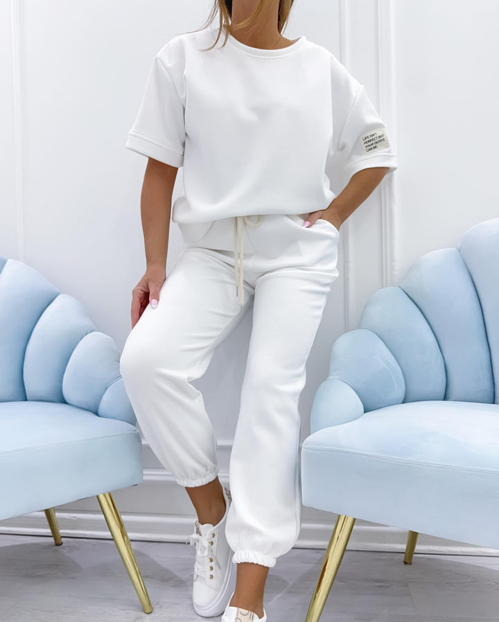 Coco | Loungewear Set with Oversized Tee and Jogger Trousers