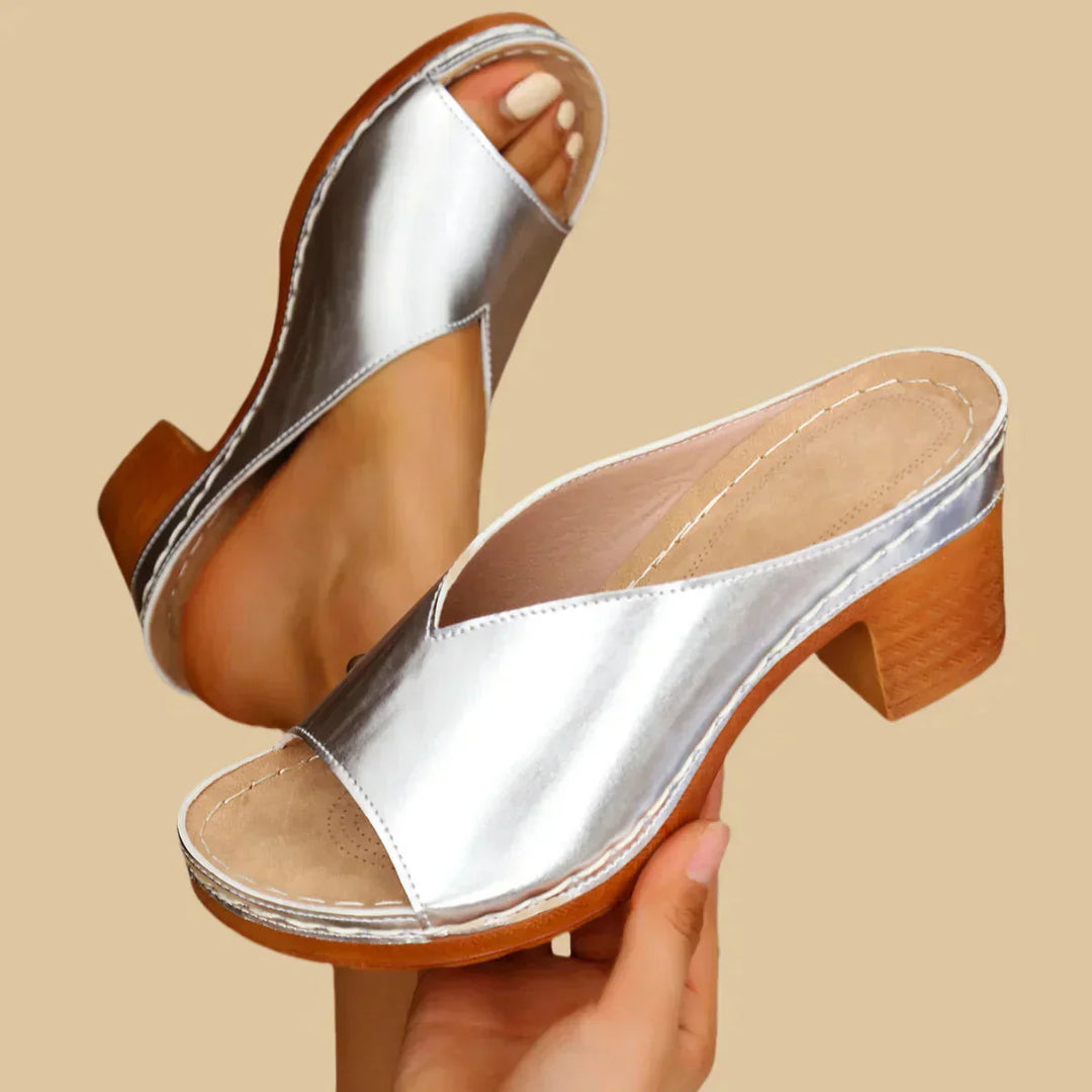 Lisa | Orthopedic Block Heel Sandal with Slingback Strap