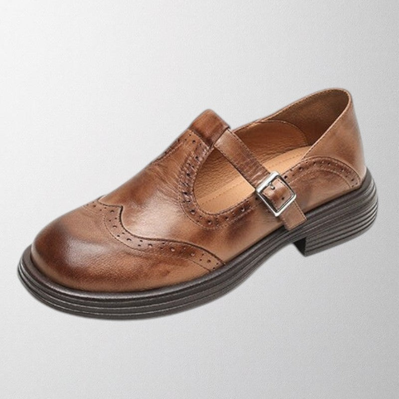 Olivia | Orthopedic Mary Jane Shoes with Brogue Detail