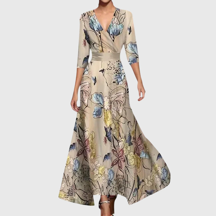 Leila | Wedding Guest Maxi Dress Floral Wrap