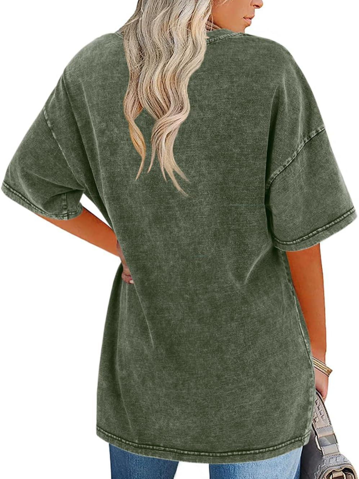 Remi | Oversized T-Shirt with Round Neckline and Short Sleeves