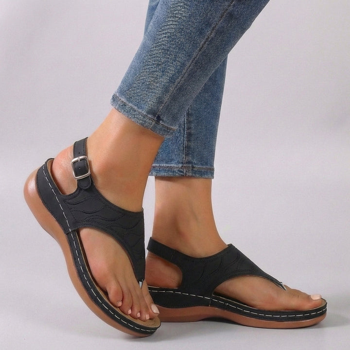 Amelia | Orthopedic Wedge Sandal with Ankle Strap
