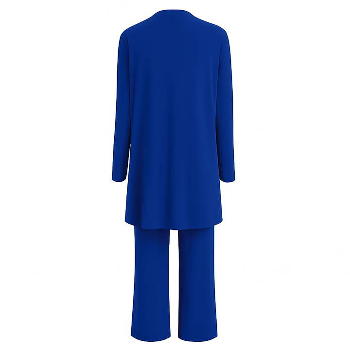 Celia | Co-ord Set with Open Cardigan and Wide Leg Trousers