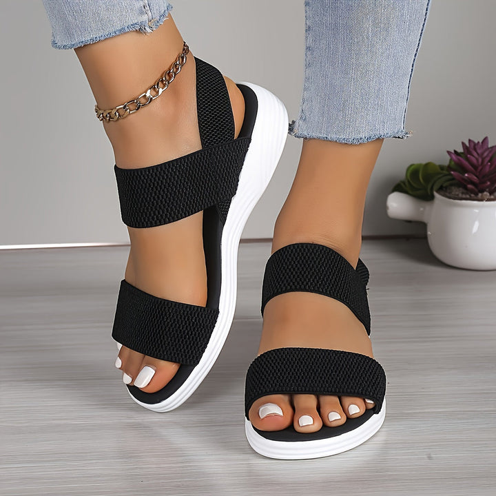 Emilia | Orthopedic Flat Sandal with Elastic Straps