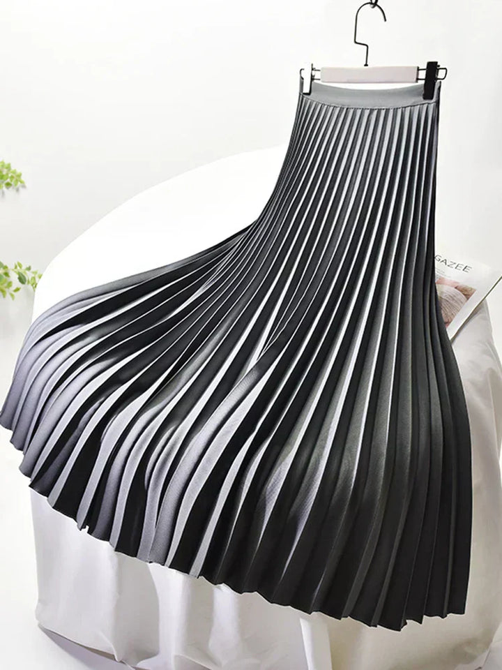 Clara | Pleated Maxi Skirt