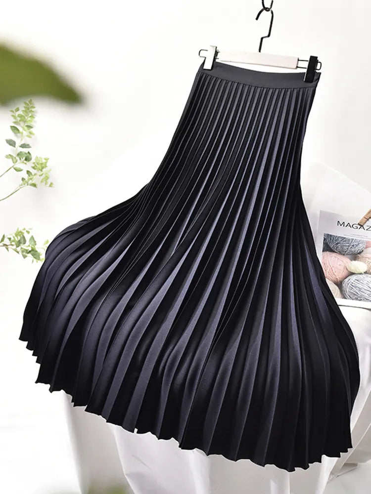 Clara | Pleated Maxi Skirt