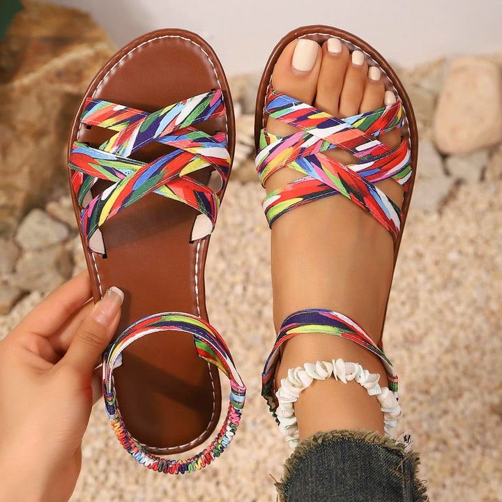 Sophia | Orthopedic Flat Sandal with Braided Strap