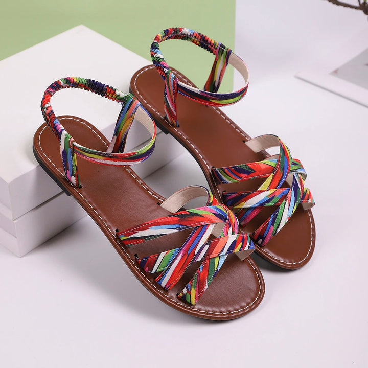 Sophia | Orthopedic Flat Sandal with Braided Strap
