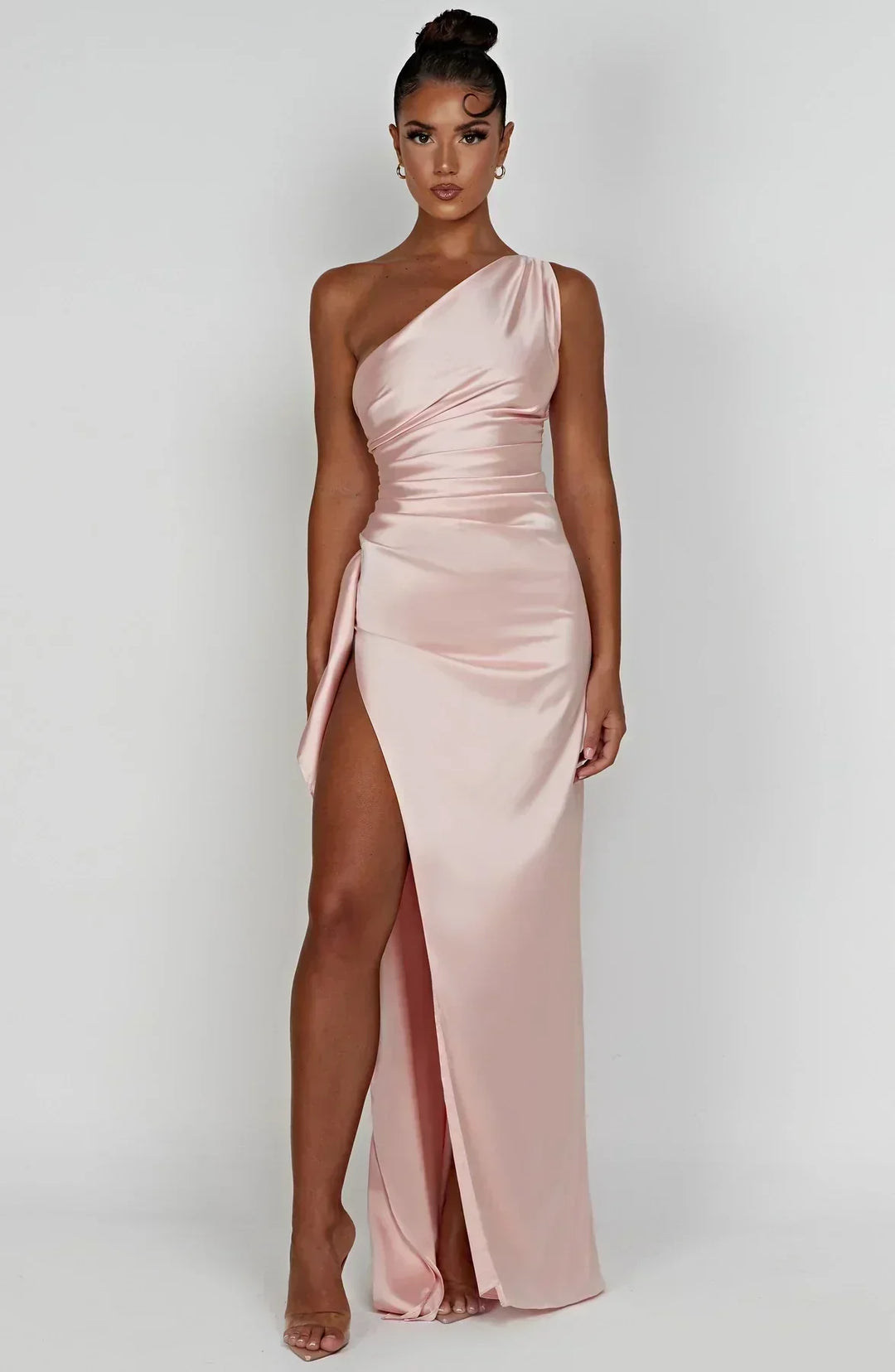 Dakota | Maxi Wedding Guest Dress with One Shoulder and Side Slit