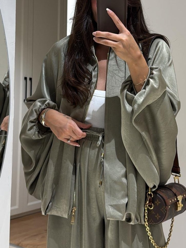 Harper | Two-Piece Set with Jacket and Wide Leg Trousers
