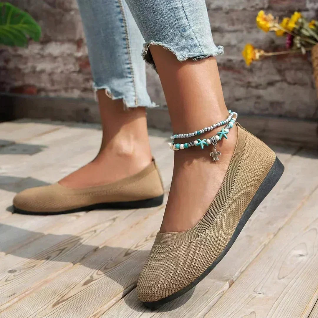 Angela | Orthopedic Flat Shoes with Slip On Fit