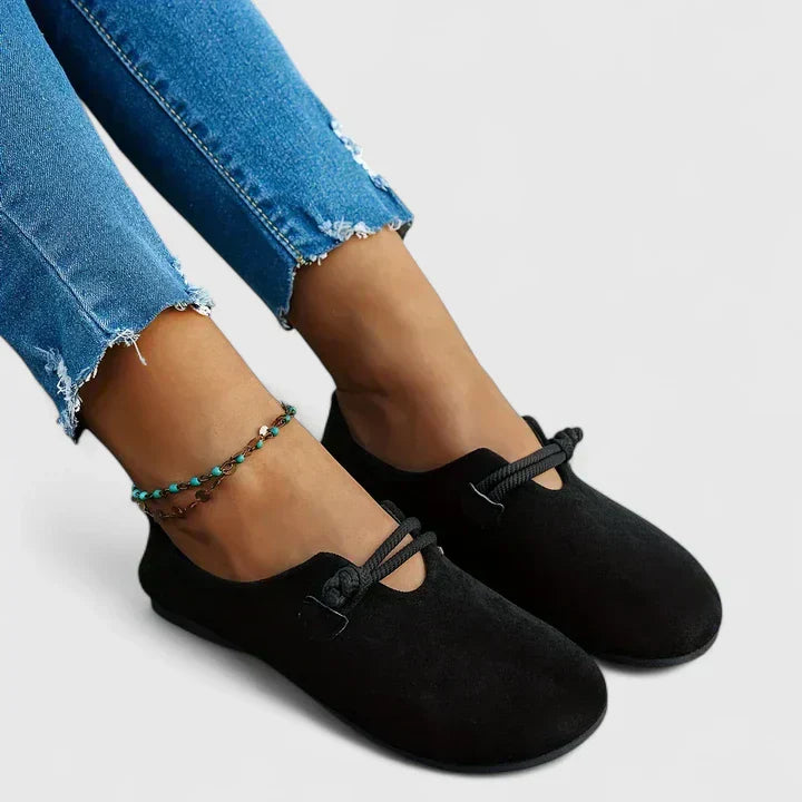 Isabella | Orthopedic Loafers with Rope Tie Detail