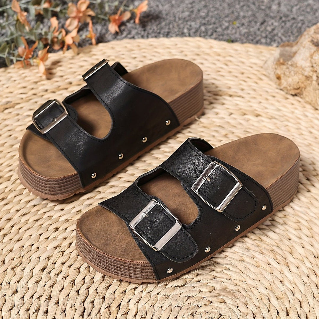 Ayla | Orthopedic Wedge Sandal with Buckle Strap
