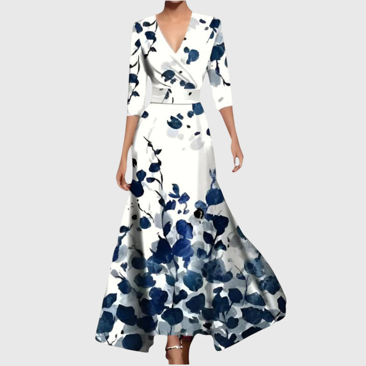 Leila | Wedding Guest Maxi Dress Floral Wrap