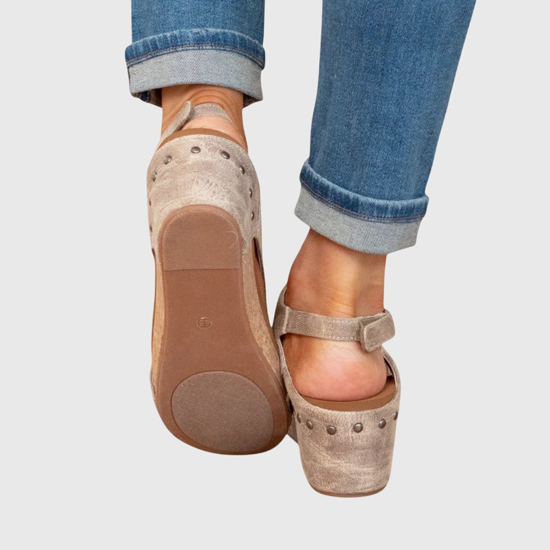 Adela | Orthopedic Wedge Sandal with Slingback Strap