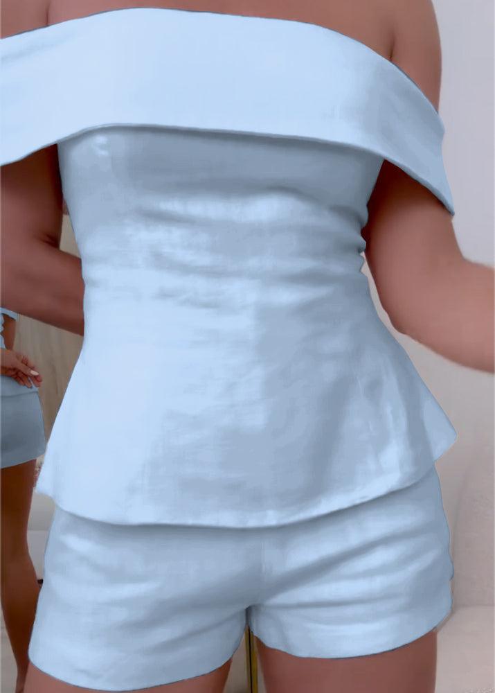 Bea | Co-ord Set with Off Shoulder Top and Shorts