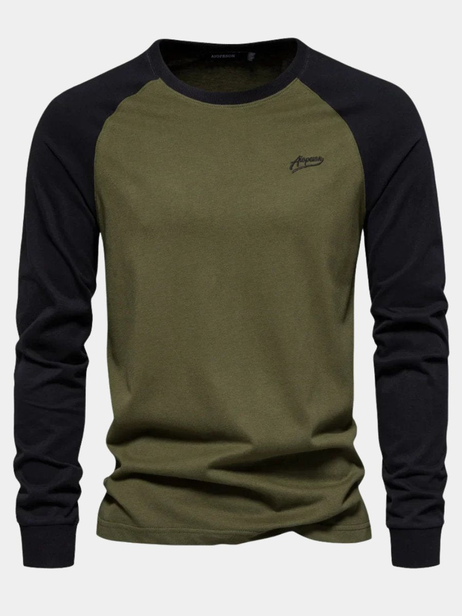 Men's Cotton Sporty Long Sleeve Shirt Hero