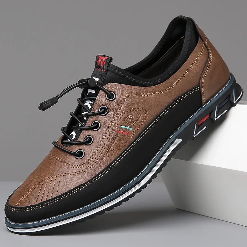 Men's Orthopedic Shoes | Everyday Comfort with Leather Sole Front