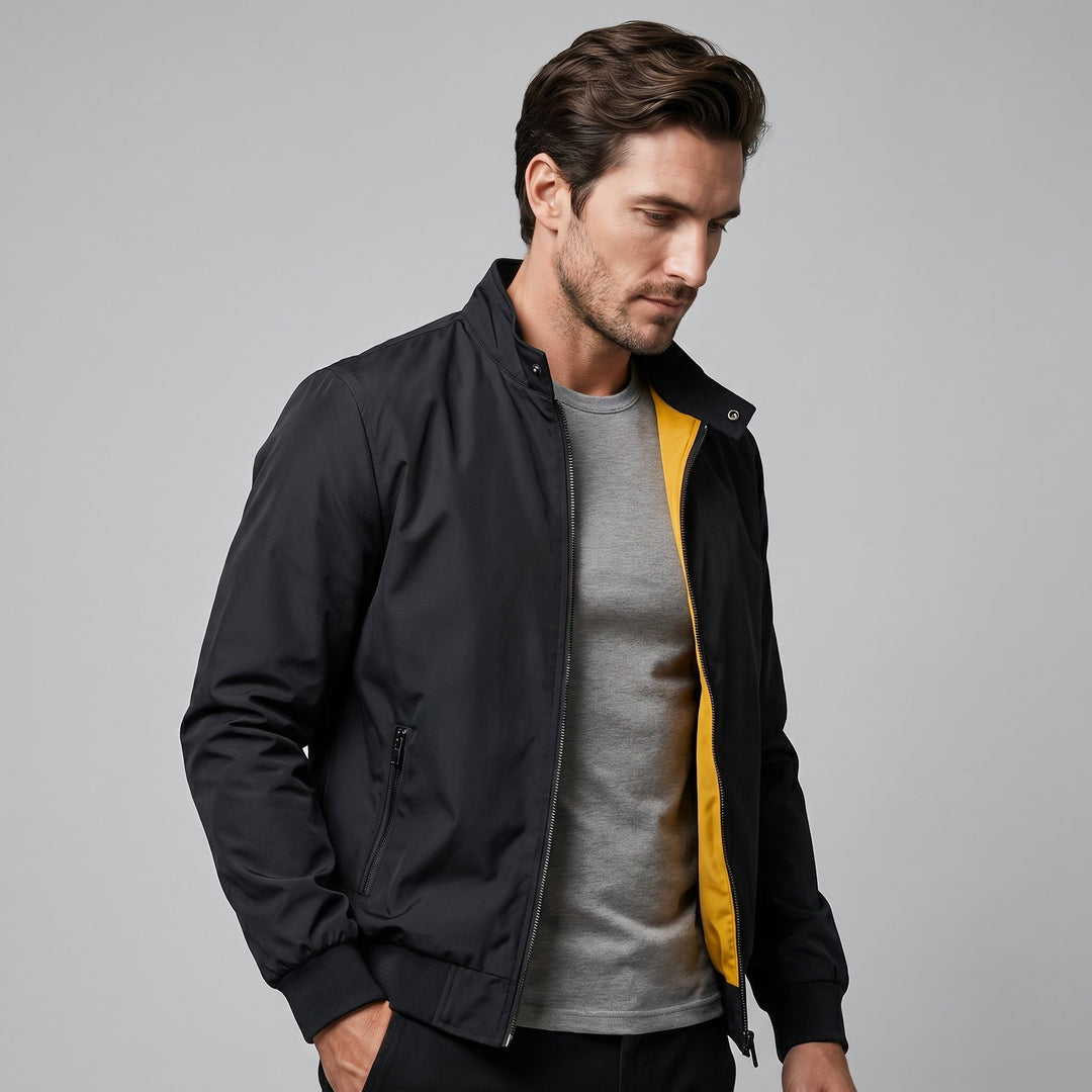 Men's Slim Fit Harrington Bomber Jacket Hero
