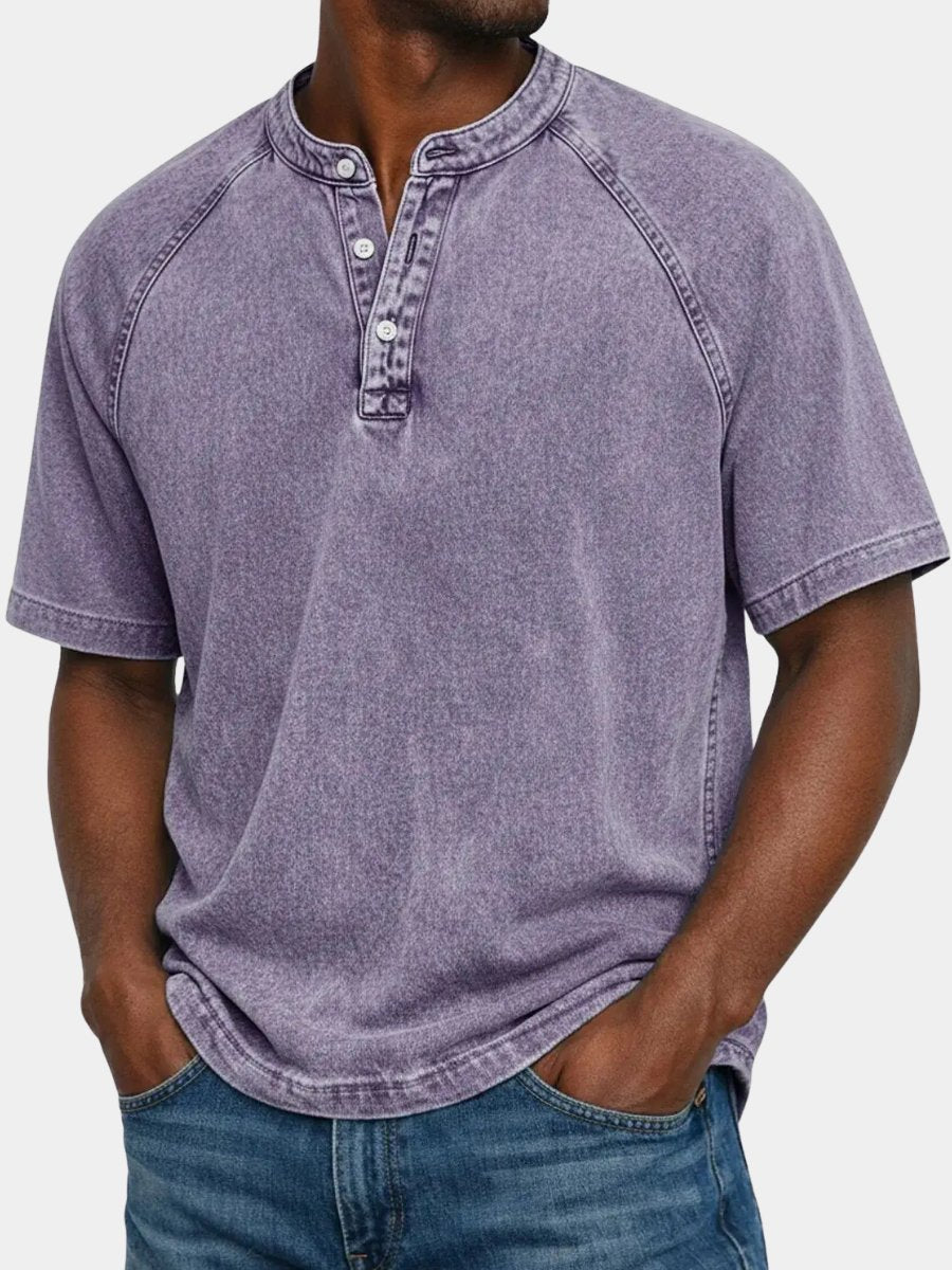 Men's Vintage Button Shirt with Relaxed Fit Hero