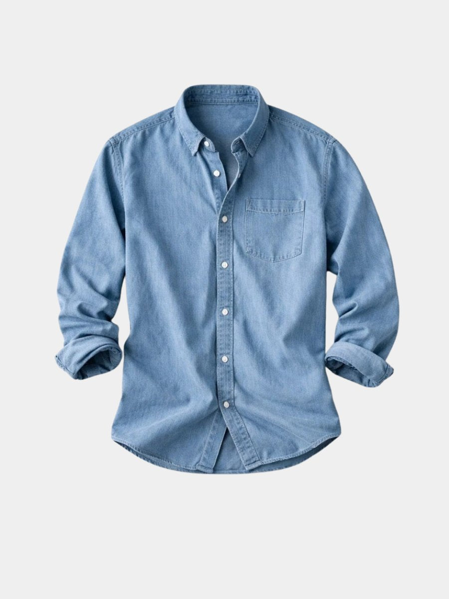 Men's Vintage Cotton Long Sleeve Shirt Hero
